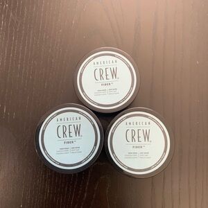 3 pack American Crew - Fiber high hold low shine hair putty